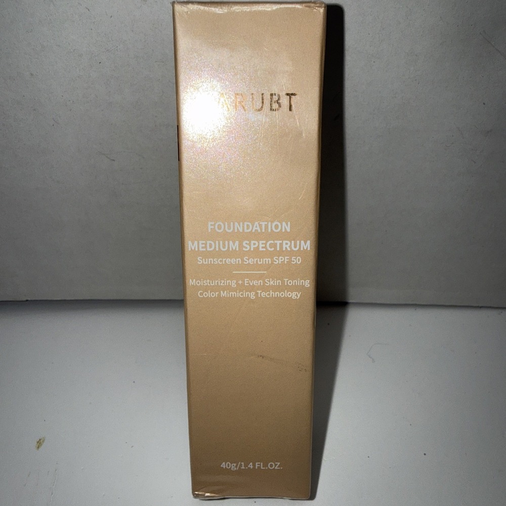 BARUBT Foundation Medium Spectrum Sunscreen Serum SPF 50 1.4 FL OZ Color Mimic